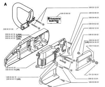 Part Location Diagram of 508044318 Husqvarna 