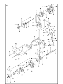 Part Location Diagram of 506043202 Husqvarna BEARING CAGE PUMP SIDE REPLACE