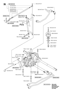 Transmission Diagram and Parts List for PF21AWD (965095101)(2007-03) Husqvarna Lawn Tractor