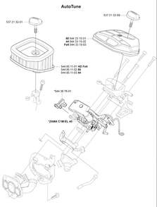 Part Location Diagram of 544851101 Husqvarna AIR FILTER