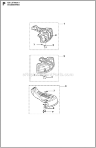 Accessories A Diagram and Parts List for 525LSTMARKII  Husqvarna Trimmer