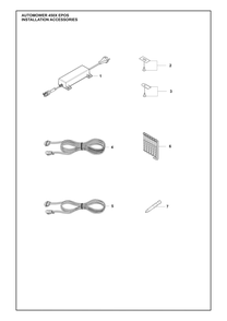 Installation Accessories Diagram and Parts List for 450XEPOS  Husqvarna Lawn Mower