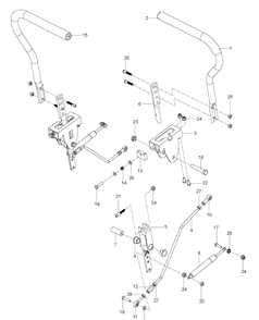 Part Location Diagram of 579090901 Husqvarna Lever assemb