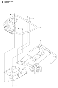 Chassis Lower Diagram and Parts List for R16CAWD (966830301)(2009-04) Husqvarna Lawn Tractor