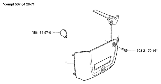 Winter Kit Diagram and Parts List for 353EPA 2002-09 Husqvarna Chainsaw