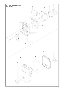 Carburetor And Air Filter 3 Diagram and Parts List for 236R  Husqvarna Brush Cutter