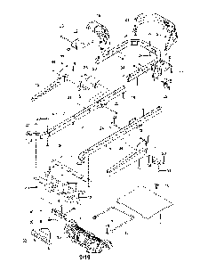 Frame Diagram and Parts List for 967844901-00  Husqvarna Lawn Mower