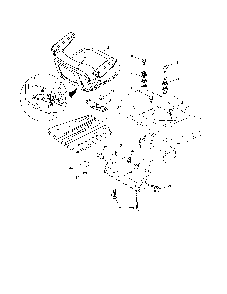 Seat Diagram and Parts List for GT54CS-502140  Husqvarna Lawn Tractor