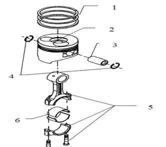 Part Location Diagram of 588483501 Husqvarna Connecting Rod
