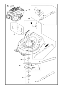 Part Location Diagram of 597683901 Husqvarna Blade