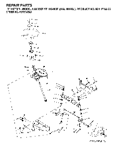 Steering Diagram and Parts List for YTH1848XP (HAU18H48J, 954170226)(2004-09) Husqvarna Lawn Tractor
