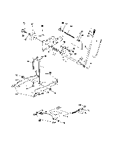 Lift assembly Diagram and Parts List for 917279100  Husqvarna Lawn Tractor
