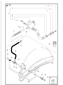 Housing Diagram and Parts List for KV960 2008-12 Husqvarna Lawn Tractor Accessories