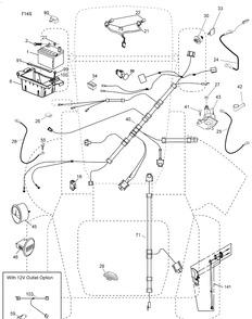 Electrical Diagram and Parts List for 2748GLS (96043006500)(2008-12) Husqvarna Lawn Mower
