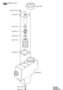 Oil Tank Diagram and Parts List for PR18AWD (965095001)(2007-03) Husqvarna Lawn Mower