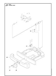 Chassis Upper Diagram and Parts List for R220T (966785701)(2012-03) Husqvarna Lawn Mower