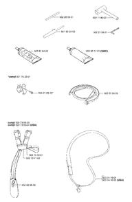 Accessories (B) Diagram and Parts List for 326L 2002-02 Husqvarna Trimmer