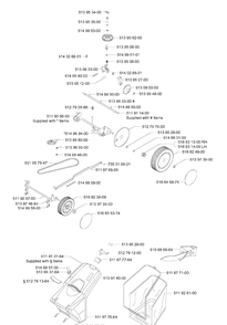 Wheels And Tires 4 Diagram and Parts List for ROYAL50  Husqvarna Lawn Mower
