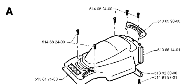 Cover 3 Diagram and Parts List for 43EL ROYAL Husqvarna Lawn Mower