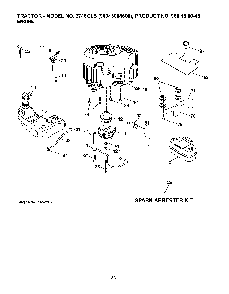Engine Diagram and Parts List for 2748GLS (96043004600)(2008-01) Husqvarna Lawn Tractor