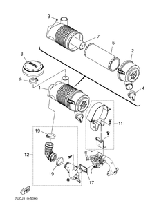 Part Location Diagram of 596852701 Husqvarna Cover