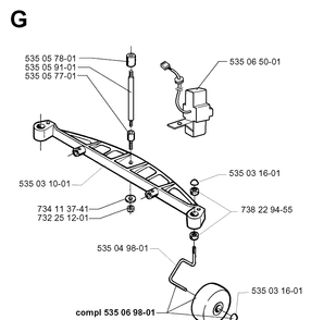 Part Location Diagram of 535069801 Husqvarna 