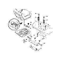 Part Location Diagram of 424067 Husqvarna Lawn tractor seat