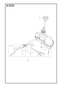 Crankcase Diagram and Parts List for 522HSR75X  Husqvarna Hedge Trimmer