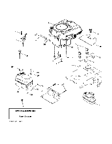 Engine Diagram and Parts List for CTH200TWIN (96061022600)(2007-10) Husqvarna Lawn Tractor