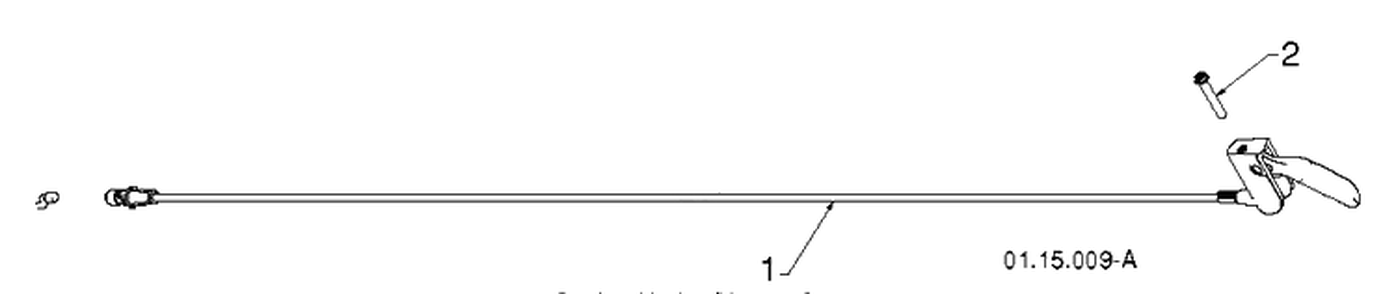 Handle 4 Diagram and Parts List for 11524E (96193007400)(2011-06) Husqvarna Snow Blower