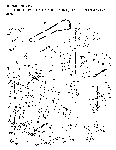 Drive Diagram and Parts List for YT150 (HEYT155B, 954170011)(1998-12) Husqvarna Lawn Tractor