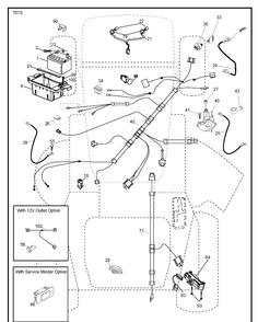 Electrical Diagram and Parts List for LGT25K54 (96048001200)(2010-12) Husqvarna Lawn Tractor