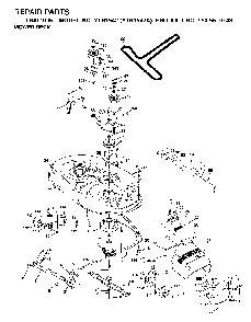 Mower Deck / Cutting Deck Diagram and Parts List for YTH1542A (954567048)(2000-11) Husqvarna Lawn Tractor