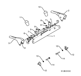 Handle 3 Diagram and Parts List for ST268EP (96191003808)(2013-06) Husqvarna Snow Blower