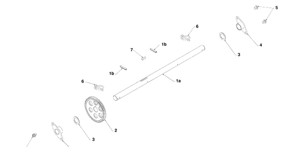 Drive Axle Diagram and Parts List for 924SB (96193003500)(2008-10) Husqvarna Snow Blower