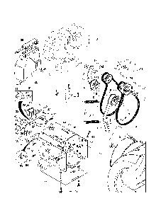 Chassis/engine/pulleys Diagram and Parts List for HL1027STEA  Husqvarna Snow Blower