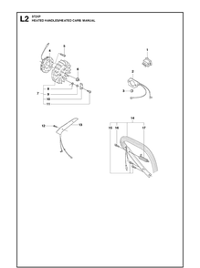 Handles Heated 17 Diagram and Parts List for 372XP XPG Husqvarna Chainsaw