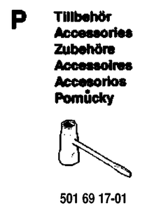 Accessories 2 Diagram and Parts List for 61 19933600001-19970100000 Husqvarna Chainsaw