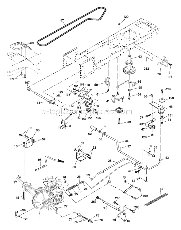 Page C Diagram and Parts List for LTH2042C (954571953) (2004-03) Husqvarna Lawn Tractor