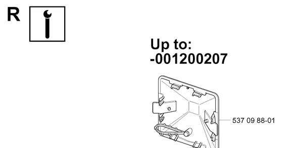 Service Updates Diagram and Parts List for 335XPT 20011800001-Current Husqvarna Chainsaw