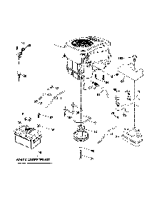 Engine Diagram and Parts List for 96043027600  Husqvarna Lawn Tractor