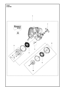 Part Location Diagram of 590211301 Husqvarna Starter Assy