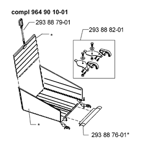 Bagger Diagram and Parts List for DIAMANT40 (964914050)(2000-08) Husqvarna Lawn Mower
