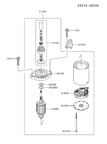 Starter Diagram and Parts List for FR691V-DS15 2017-09 Husqvarna Engine