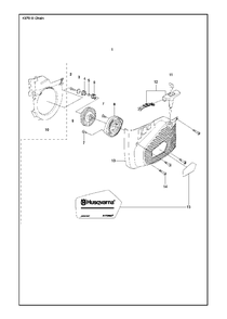 Starter Diagram and Parts List for K970IIICHAIN 2017-03 Husqvarna Circular Saw