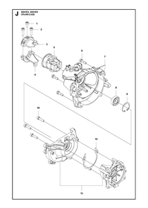Starter Diagram and Parts List for 325HE3 (966787601)(20150100001-current) Husqvarna Hedge Trimmer