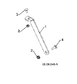 Gearbox support Diagram and Parts List for 96193009705  Husqvarna Snow Blower