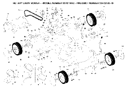 Repair Parts Diagram and Parts List for 55R21HVD (954223210, 532188294)(2004-05) Husqvarna Lawn Mower