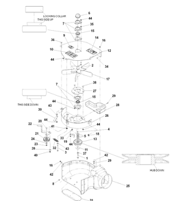 Blower Assembly 2 Diagram and Parts List for IZ5225TXPKOA (968999307)(2007-04) Husqvarna Lawn Mower