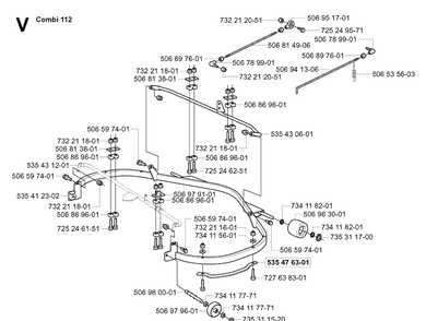 Protection Frame 2 Diagram and Parts List for PR18 (953521901)(2004-01) Husqvarna Lawn Mower